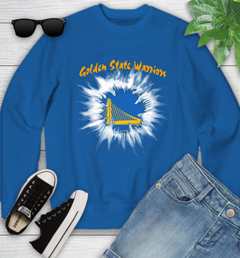 Golden State Warriors NBA Basketball Rip Sports Youth Sweatshirt 7