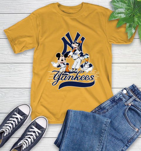 MLB New York Yankees Mickey Mouse Donald Duck Goofy Baseball T Shirt T-Shirt 2