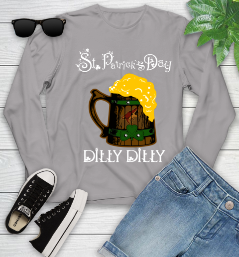 NHL Arizona Coyotes St Patrick's Day Dilly Dilly Beer Hockey Sports Youth Long Sleeve 5