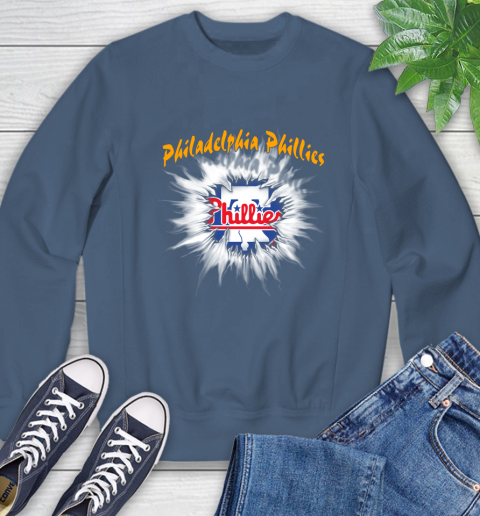 Philadelphia Phillies MLB Baseball Adoring Fan Rip Sports Sweatshirt 8