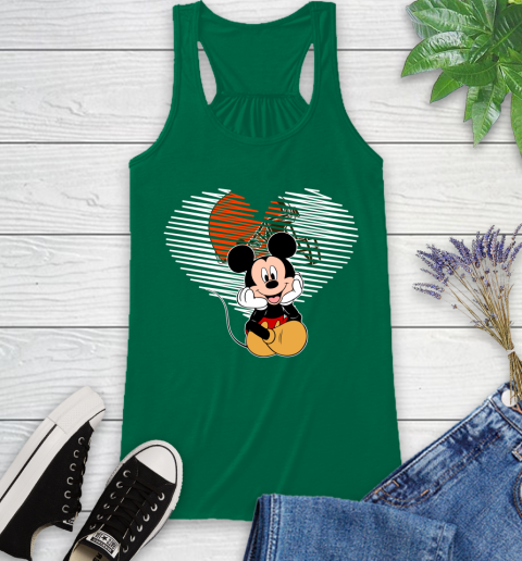 NFL Cleveland Browns The Heart Mickey Mouse Disney Football T Shirt_000 Racerback Tank 6