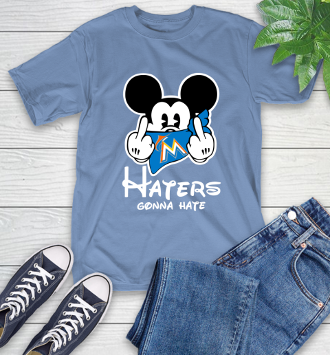 MLB Miami Marlins Haters Gonna Hate Mickey Mouse Disney Baseball T Shirt_000 T-Shirt 12