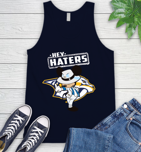 NHL Hey Haters Mickey Hockey Sports Nashville Predators Tank Top 2
