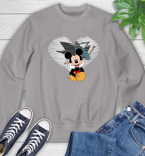 NHL San Jose Sharks The Heart Mickey Mouse Disney Hockey Sweatshirt 5