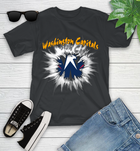 Washington Capitals NHL Hockey Adoring Fan Rip Sports Youth T-Shirt