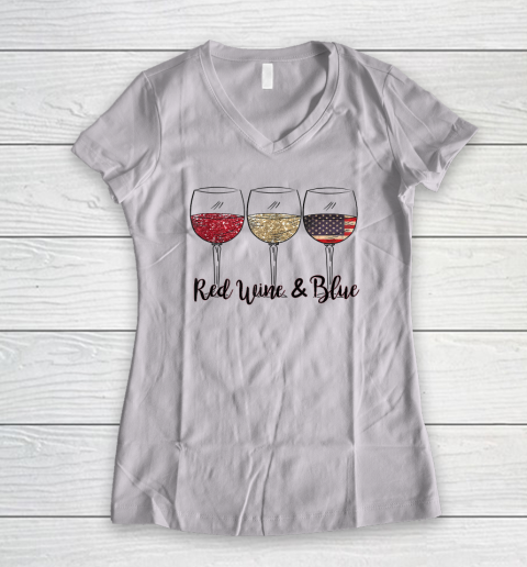 Red Wine Women's V-Neck T-Shirt