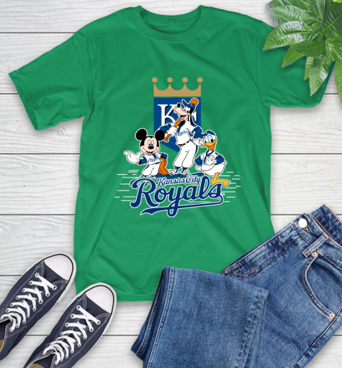 MLB Kansas City Royals Mickey Mouse Donald Duck Goofy Baseball T Shirt T-Shirt 7