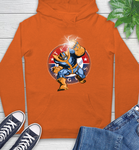 Texas Rangers MLB Baseball Thanos Avengers Infinity War Marvel Hoodie 4