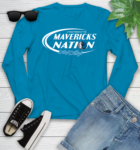 NBA A True Friend Of The Dallas Mavericks Dilly Dilly Basketball Sports Youth Long Sleeve 8