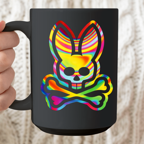 Psychedelic Bunny Psycho Bunny Ceramic Mug 15oz