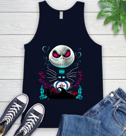 NHL Winnipeg Jets Jack Skellington Sally The Nightmare Before Christmas Hockey Tank Top 2