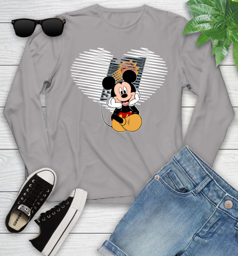 NBA Phoenix Suns The Heart Mickey Mouse Disney Basketball Youth Long Sleeve 5