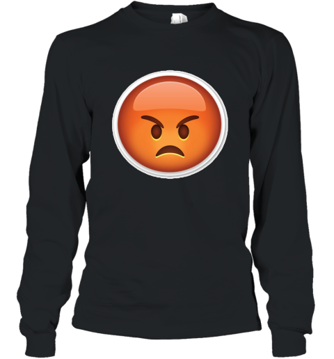 Angry Emoji T Shirt Mad Upset Evil Long Sleeve