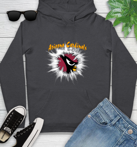 Arizona Cardinals NFL Football Adoring Fan Rip Sports Youth Hoodie 8