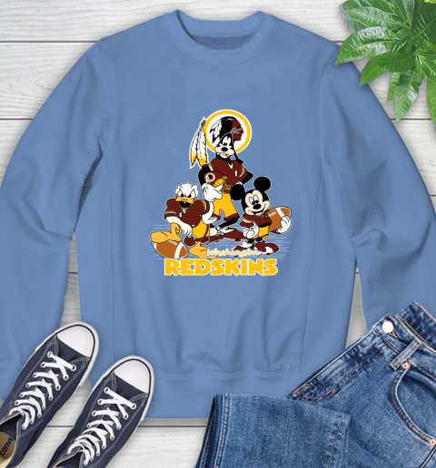 NFL Washington Redskins Mickey Mouse Donald Duck Goofy Football Shirt Sweatshirt 11