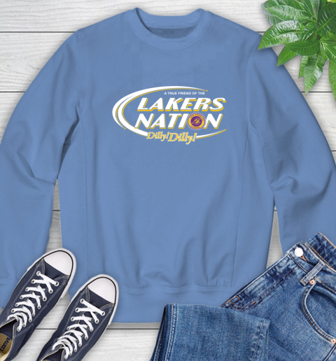 NBA A True Friend Of The Los Angeles Lakers Dilly Dilly Basketball Sports Sweatshirt 11