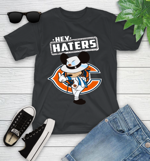 NFL Hey Haters Mickey Football Sports Chicago Bears Youth T-Shirt