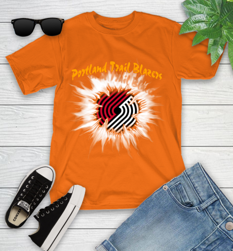 Portland Trail Blazers NBA Basketball Rip Sports Youth T-Shirt - Image 10