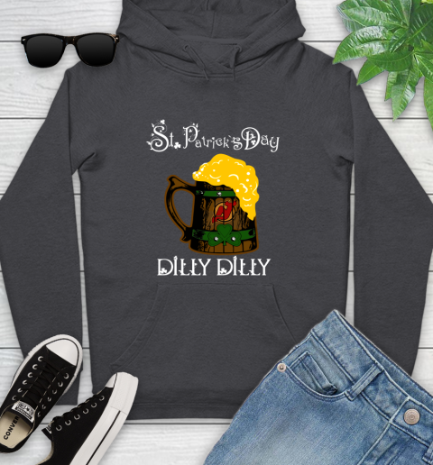 NHL New Jersey Devils St Patrick's Day Dilly Dilly Beer Hockey Sports Youth Hoodie 8