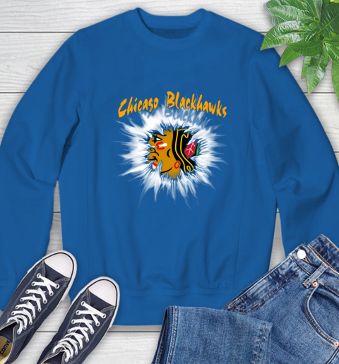 Chicago Blackhawks NHL Hockey Adoring Fan Rip Sports Sweatshirt 9
