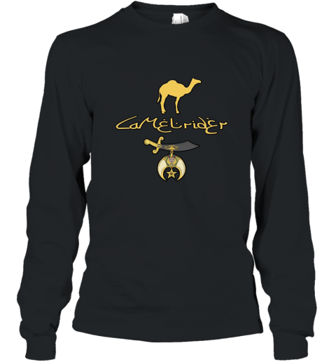 Camel rider Shriner Masonic Symbol Freemason T shirt Long Sleeve