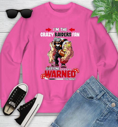 Oakland raiders on sale pink sweatshirt