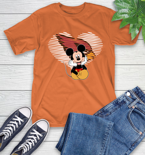NFL Arizona Cardinals The Heart Mickey Mouse Disney Football T Shirt_000 T-Shirt 4