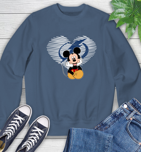 NHL Tampa Bay Lightning The Heart Mickey Mouse Disney Hockey Sweatshirt 8