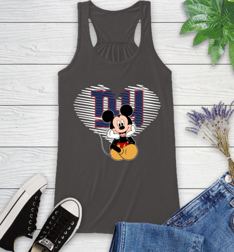 NFL New York Giants The Heart Mickey Mouse Disney Football T Shirt_000 Racerback Tank 11