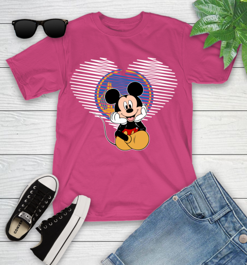 NBA Golden State Warriors The Heart Mickey Mouse Disney Basketball Youth T-Shirt 11