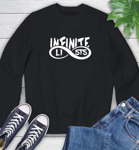 infinite lists sweatshirt