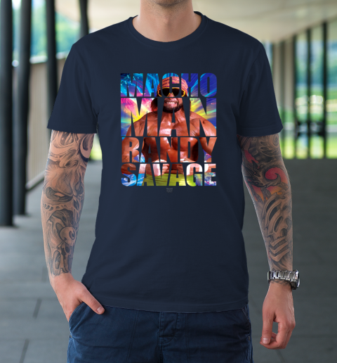 Randy Macho Man Savage WWE Disco Splash T-Shirt 10