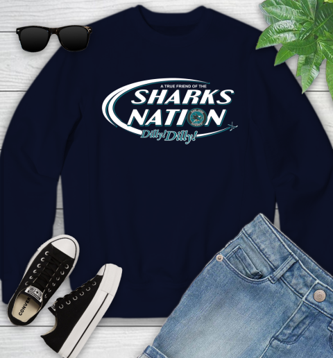 NHL A True Friend Of The San Jose Sharks Dilly Dilly Hockey Sports Youth Sweatshirt 2