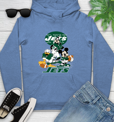 NFL New York Jets Mickey Mouse Donald Duck Goofy Football Shirt Youth Hoodie 13