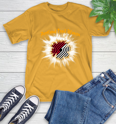 Portland Trail Blazers NBA Basketball Rip Sports T-Shirt 2