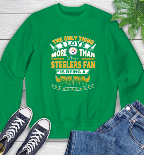Steelers green best sale sweatshirt