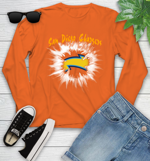 San Diego Chargers NFL Football Adoring Fan Rip Sports Youth Long Sleeve 3