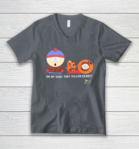 Oh My God They Killed Kenny Shirt South Park Adult Cartoon V-Neck T-Shirt 3