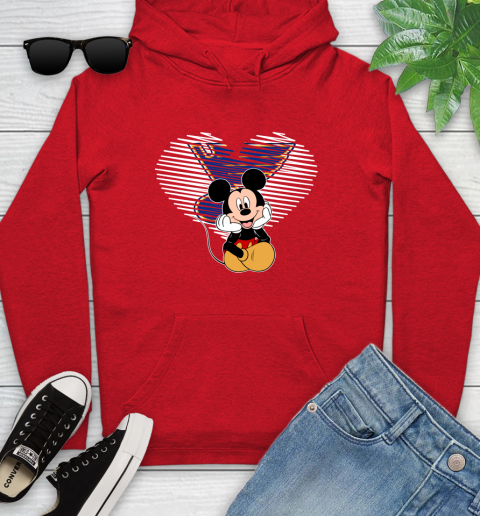NHL St.Louis Blues The Heart Mickey Mouse Disney Hockey Youth Hoodie 12