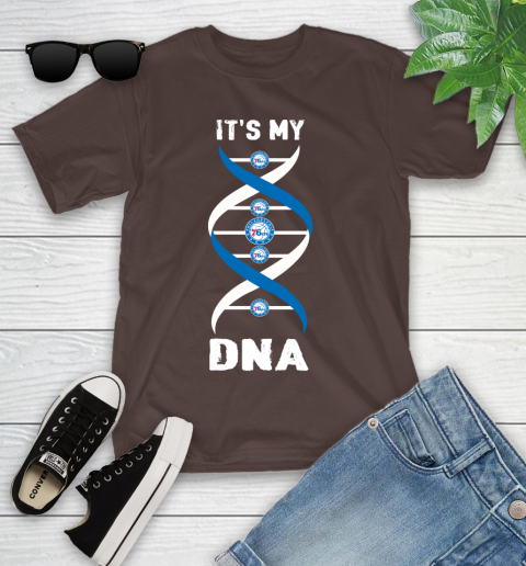 Philadelphia 76ers NBA Basketball It's My DNA Sports Youth T-Shirt 7