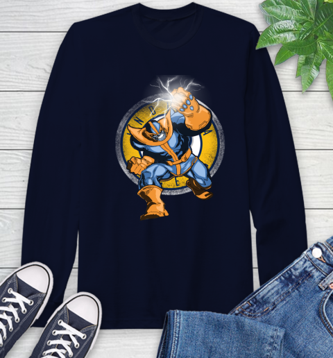 Indiana Pacers NBA Basketball Thanos Avengers Infinity War Marvel Long Sleeve T-Shirt 3