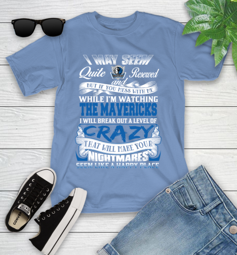 Dallas Mavericks NBA Basketball Don't Mess With Me While I'm Watching My Team Youth T-Shirt 15