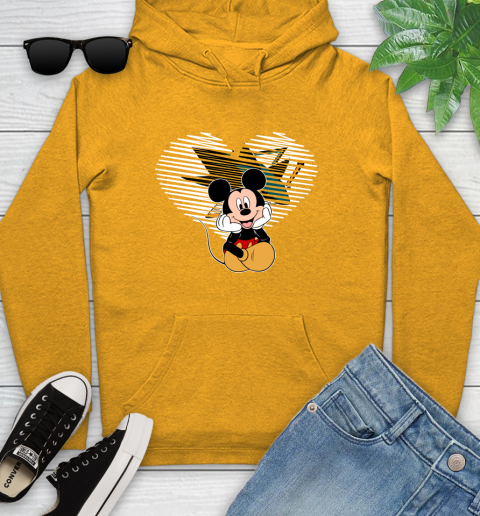 NHL San Jose Sharks The Heart Mickey Mouse Disney Hockey Youth Hoodie 2
