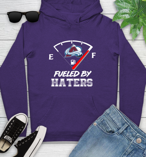 Colorado Avalanche NHL Hockey Fueled By Haters Sports Youth Hoodie 5