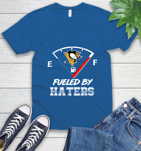 Pittsburgh Penguins NHL Hockey Fueled By Haters Sports V-Neck T-Shirt 5