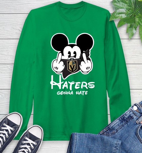 NHL Vegas Golden Knights Haters Gonna Hate Mickey Mouse Disney Hockey T Shirt Long Sleeve T-Shirt 8