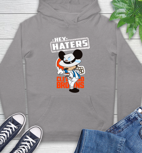 NFL Hey Haters Mickey Football Sports Cleveland Browns Hoodie 6