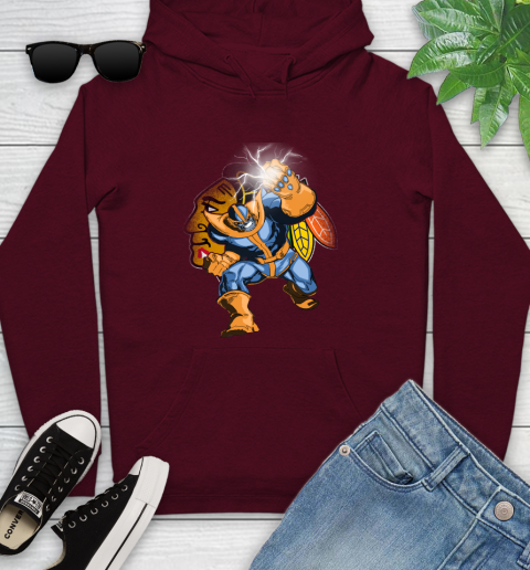 Chicago Blackhawks NHL Hockey Thanos Avengers Infinity War Marvel Youth Hoodie 7