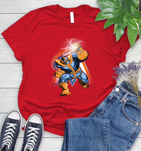 Miami Marlins MLB Baseball Thanos Avengers Infinity War Marvel Women's T-Shirt 13
