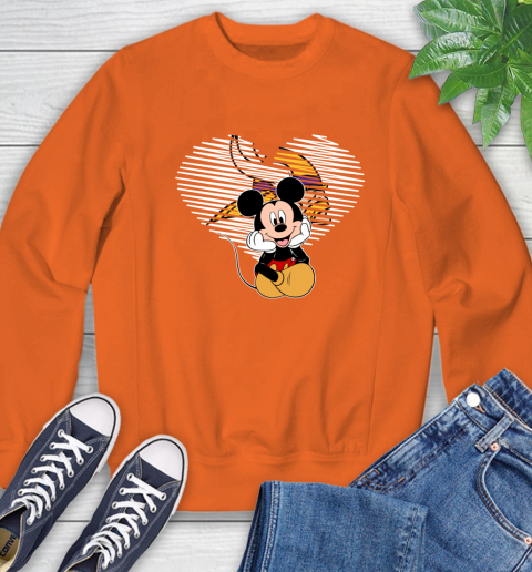 NFL Minnesota Vikings The Heart Mickey Mouse Disney Football T Shirt_000 Sweatshirt 3